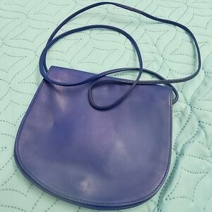J.Patterson Vintage Cobalt Leather Crossbody Bag